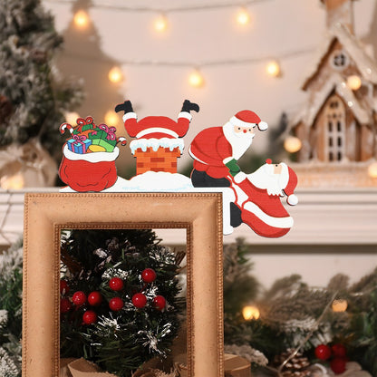 Christmas Gingerbread Man Wooden Door Frame Decoration Merry Christmas Decor for Home 2025 Navidad Xmas Ornament New Year 2026