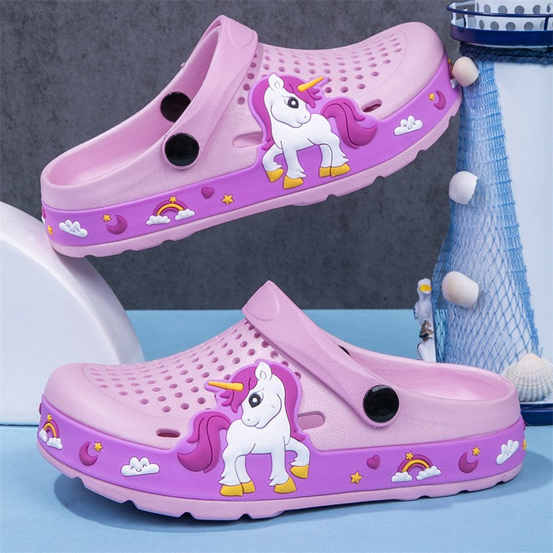 New Kids Clogs Baby Girls Slippers Summer Beach Water Shoes Indoor Outdoor EVA Casual Slipper Cute Little Girls Shoes Sandals