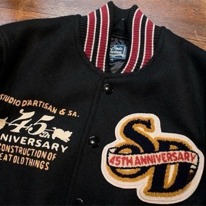 2025 American New Fashion Letter Embroidered Leather Sleeve Jacket Men Y2K Harajuku Hip-hop Popular Couple Baseball Uniform