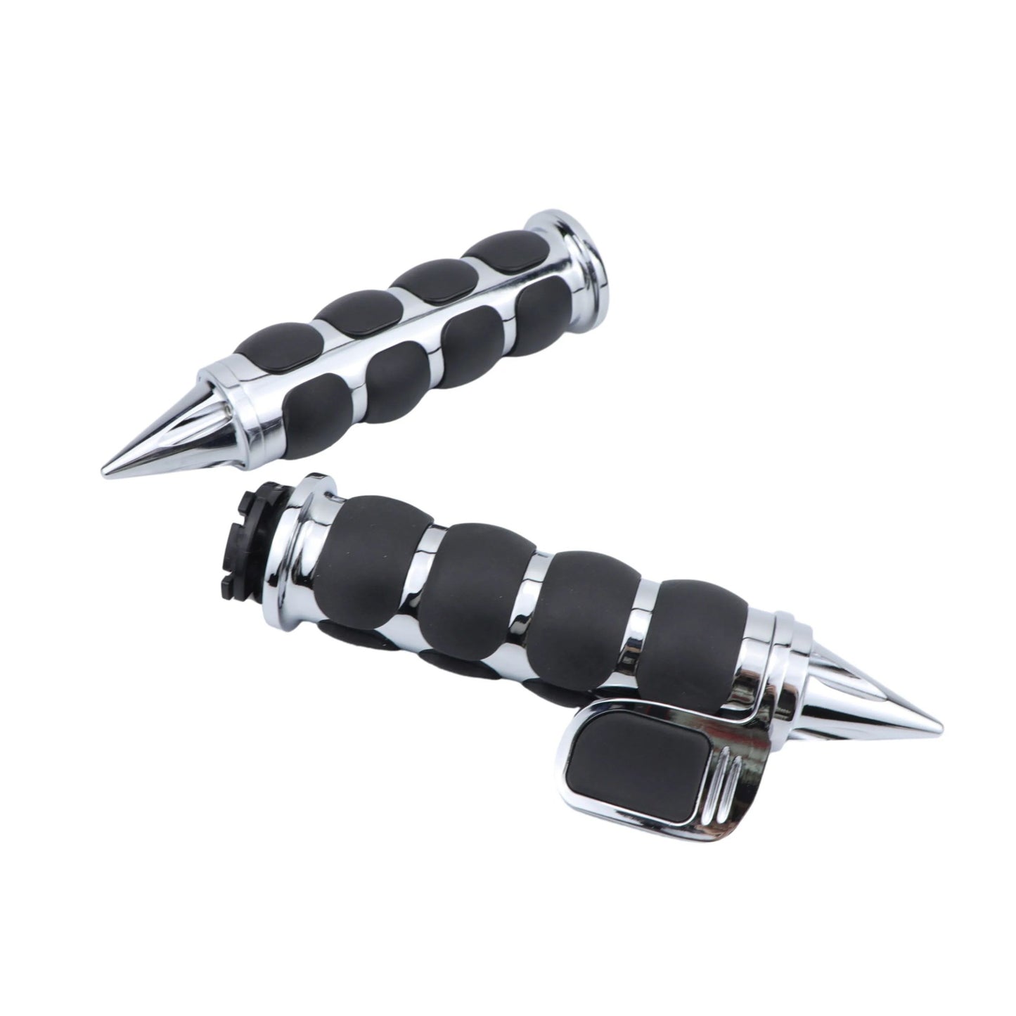 Manoplas de Guidão de Moto 25mm 1" para Harley Cruiser Chopper Custom Suzuki Boulevard M109R Road Glide