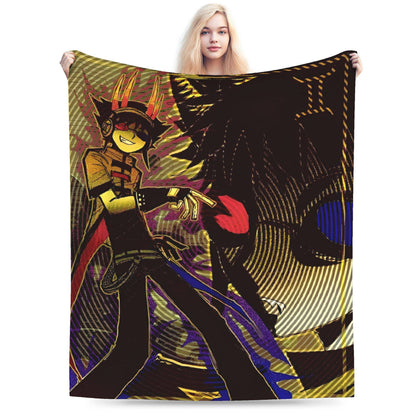 Manta de Flanela Homestucked Manga Cobertor Macio e Quente para Sofá Cama Viagem Engraçado Colcha Capa de Sofá-Cama