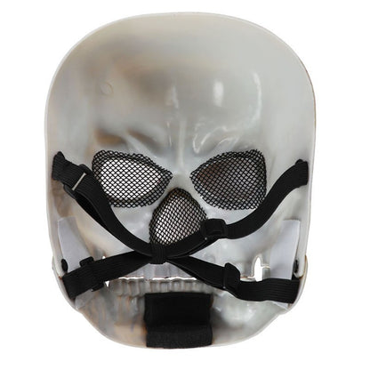 1pcs Moving Mouth Skull Mask Halloween Movable Props Scary Horror Character Props Halloween Holiday Party Masquerade Decoration