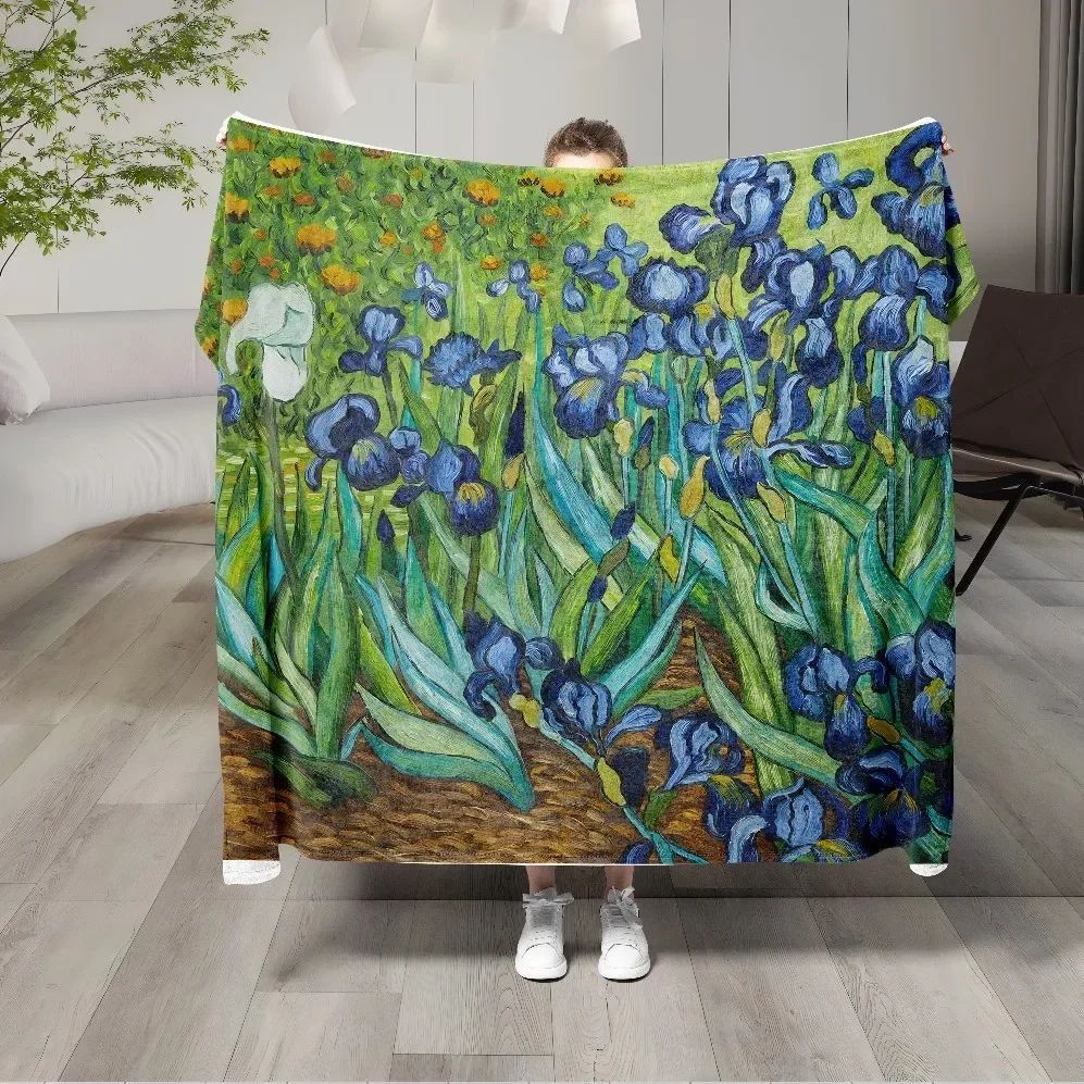 Cow pattern Blanket Flannel Blanke Bed Sofa Travel Camping Super Soft Cozy Plush Blanket Cheetah Print Blanket for All Seasons