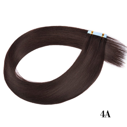 Fita Adesiva Reta para Extensões de Cabelo, Extensões de Cabelo Natural, Fita Adesiva Mini, Invisível, Sem Costura, Loira, Sedosa, Natural para Mulheres