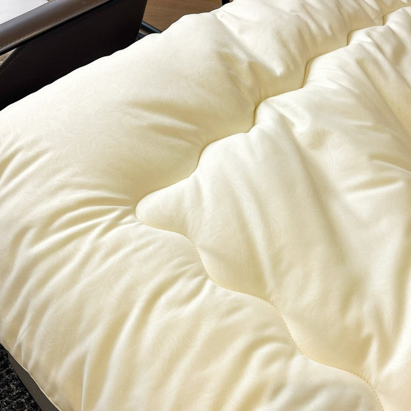Edredom Acolchoado de Alta Qualidade para Outono/Inverno, Queen Size, Macio, Fofo, Enchimento de Edredom, Letra Bordada, Acolchoado Grosso e Quente para Cama