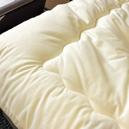 Edredom Acolchoado de Alta Qualidade para Outono/Inverno, Queen Size, Macio, Fofo, Enchimento de Edredom, Letra Bordada, Acolchoado Grosso e Quente para Cama