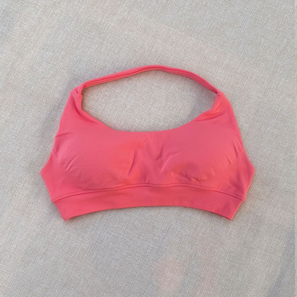 DF halter Neck Woman Sports Crop Bra  Comfortable gym bra Running Bra workout Sportswear