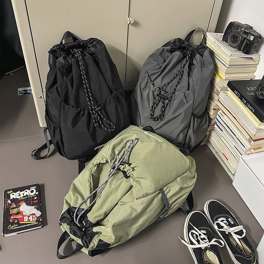 Outdoor Lightweight Backpack with Drawstring Drawstring and Drawstring, Large Capacity Hiking Backpack, Sports Backpack