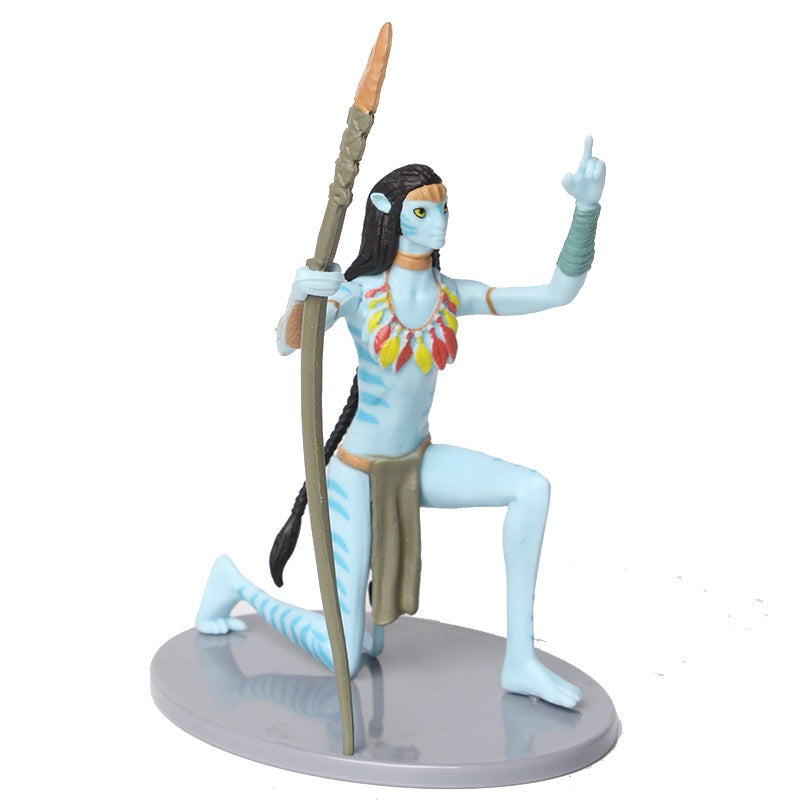 6 pçs/conjunto de figuras de ação de personagens do filme Avatar Neytiri e Jake com Banshee em PVC