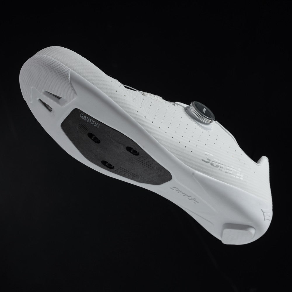 Santic Carbon Fiber Cycling Shoes Outdoor Wear Resistant Road Riding Sneakers Unisex Men Women Adjustable Pro Racing Bicyle Shoe