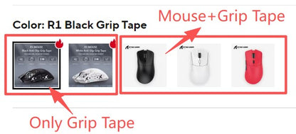 Mouse Bluetooth Attack Shark R1 e Grip Tape, Mouse Viral Avaliado por Influenciadores PAW3311 1K HZ Mouse Gamer com Macro para pad/pc
