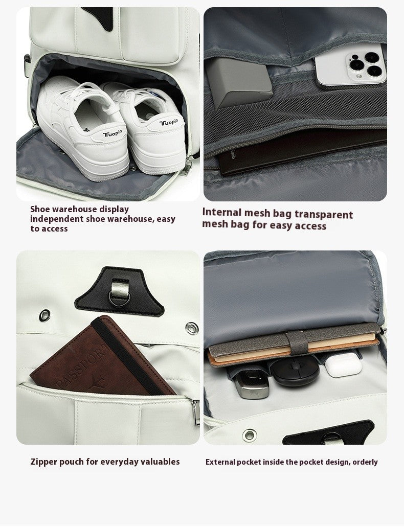 55L Large Capacity Travel Bag For Men 15.6 Inch Laptop Suitcase Backpack Multi-function Waterproof Backpack Outdoor Camping Bags