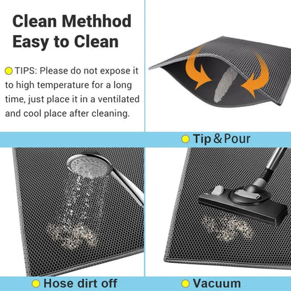 Tapete Higiênico Para Gatos Com Brinde Camada Dupla Impermeável Caixa De Areia Para Animais De Estimação Tapete Antiderrapante Almofada Lavável Produtos Para Camas De Gato Almofada Limpa