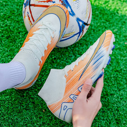 New Men High-top Football Boots Grass Cleats Non-Slip Soccer Shoes Futsal Sneakers High-quality Match Indoor Hot-selling Outdoor