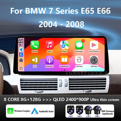 GPS Navegação Bluetooth Ferramentas Automotivas Carro Vídeo Multimídia Player Android 15 WiFi Para BMW Série 7 E65 E66 2004 - 2008 Sistema CCC