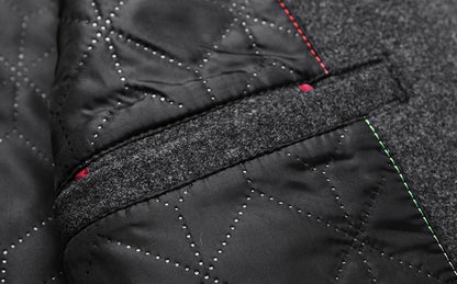 Winter Jacket Men Wool Pea Coat Oversized Overcoat Solid Business Casual Coat Men's Clothing Woollen Coats 4XL AF2011