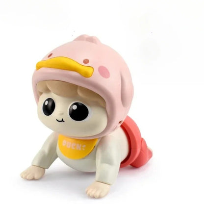 1PC Crawling Doll Baby Toy with Music, Aged 0-1, Learning Crawling Guidance and Head Up Training