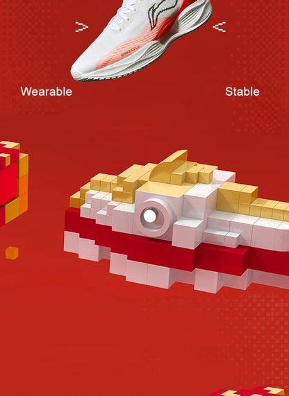 Li-Ning Men SUPER LIGHT 22 Light Running Shoes TEMPO BOUNSE Cushion BOOM FIBER LiNing Wearable Anti-Slip Sneakers ARBV001