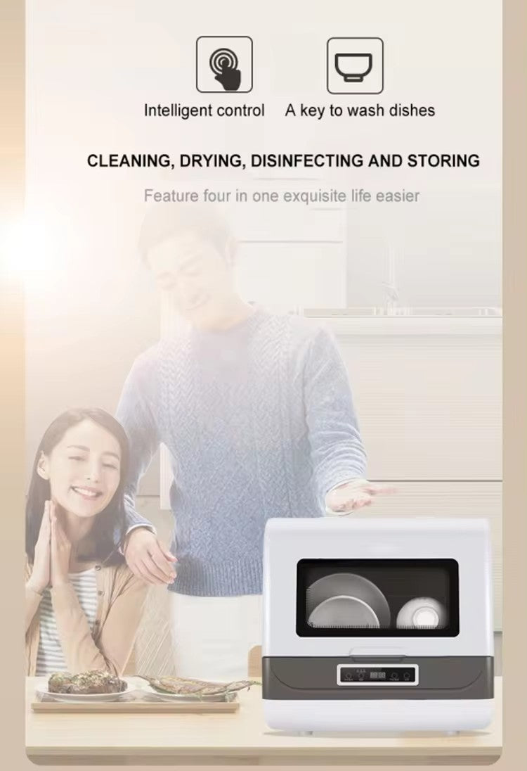 Household Countertop Disinfect Portable Embedded Dishwasher Machine Without Installation