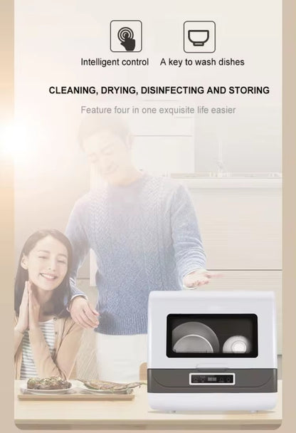 Household Countertop Disinfect Portable Embedded Dishwasher Machine Without Installation