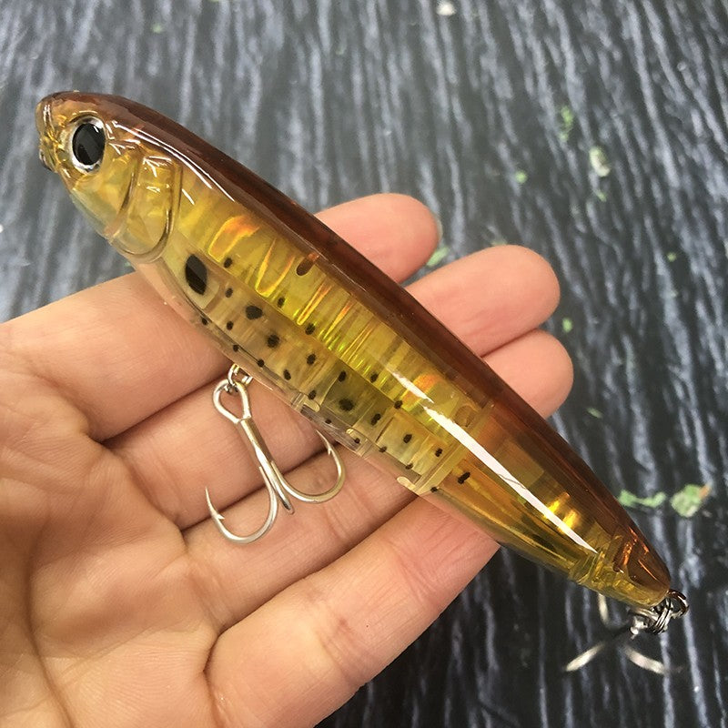 17g Surface Pencil Fishing Lures Walk the Dog Floating Wobbler Laser Artificial Bait for Trout Bass Seawater Swimbait Supplies