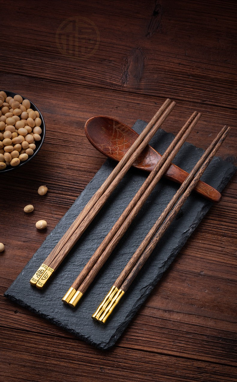 Pauzinhos Chineses Reutilizáveis Pauzinhos de Sushi Japoneses Domésticos de Madeira de Asa de Galinha de Alta Qualidade Saudáveis