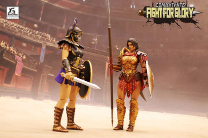 [Pré-Venda] XesRay Fight For Glory 1/12 Action Figure Combatants Wave 6 Cassia Berenice Medocus o Trácio Modelo de Anime Para Presente