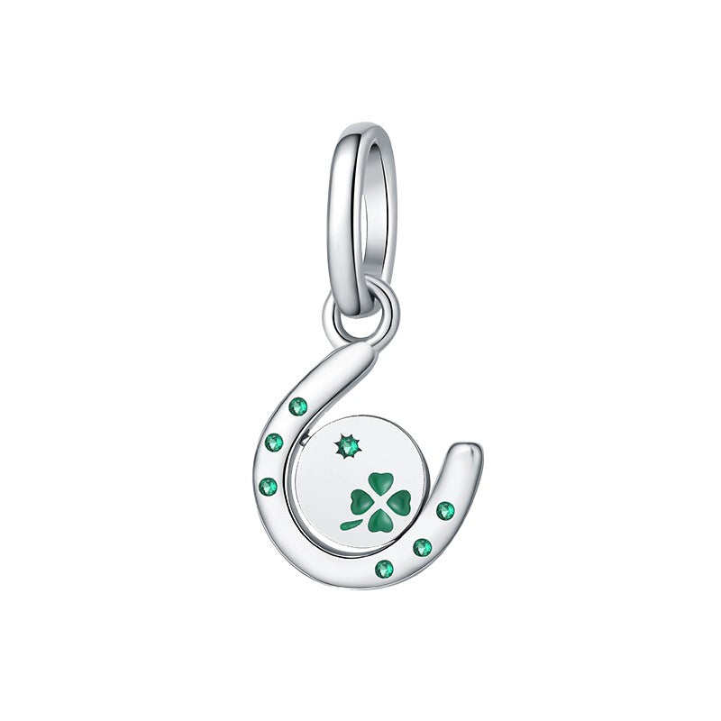 925 Sterling Silver Green Series Flower Tree Apple Pendant DIY Fine Beads Fit Original Charms Bracelet Women Jewelry Diy
