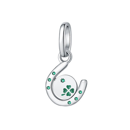 925 Sterling Silver Green Series Flower Tree Apple Pendant DIY Fine Beads Fit Original Charms Bracelet Women Jewelry Diy