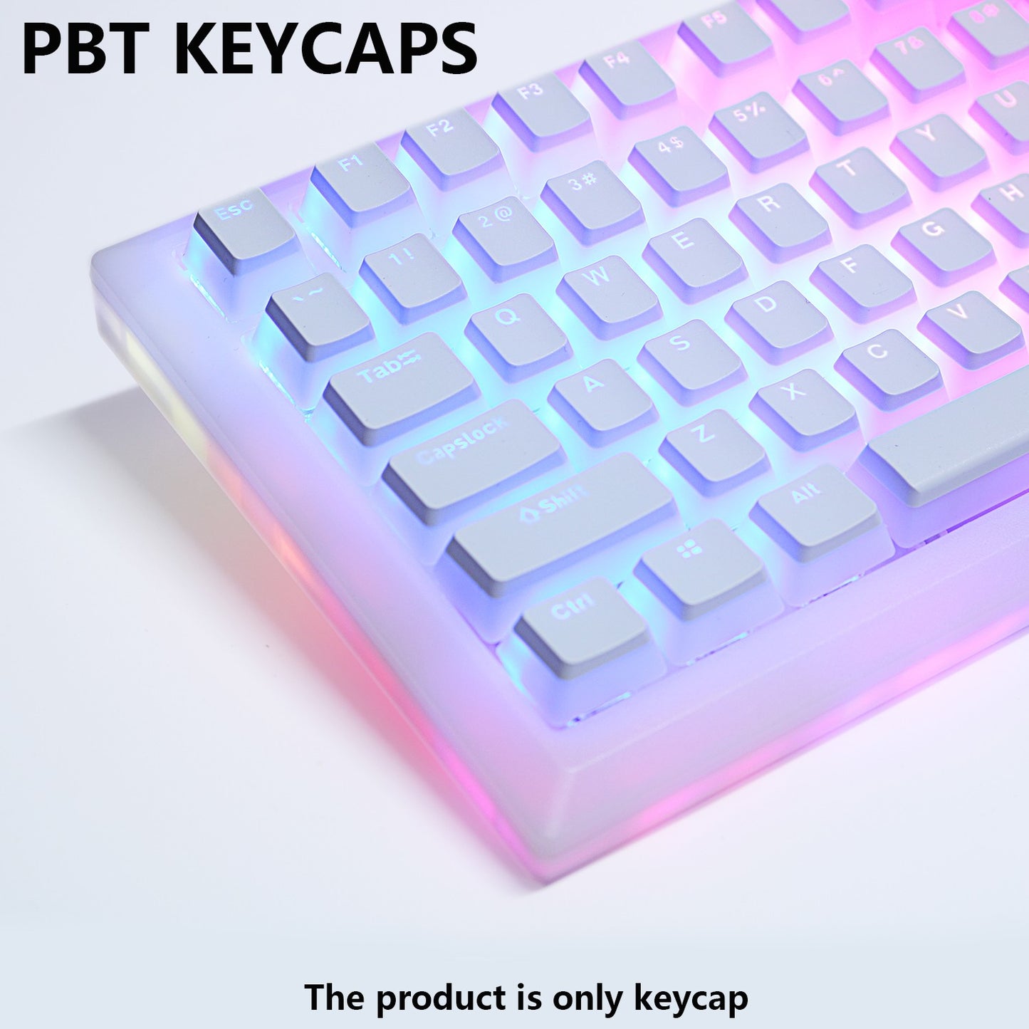 Keycaps PBT Pudding 129 teclas Keycap Perfil OEM Tampa de teclado Para teclado mecânico Kit Mx Switch Retroiluminação RGB 87 104 Teclados Gamer