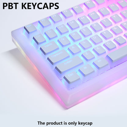 Keycaps PBT Pudding 129 teclas Keycap Perfil OEM Tampa de teclado Para teclado mecânico Kit Mx Switch Retroiluminação RGB 87 104 Teclados Gamer