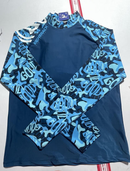 New Summer Men's Rashguard Long Sleeve Surfing Shirts Sunscreen Lycra Fabric Surf Sweatshirt UV Protection RightTrack Swimwear