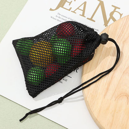 Black White Durable Mesh Drawstring Bag Storage Pouch Multi Purpose Home Travel Outdoor Activity Laundry Bag Stuff Sack