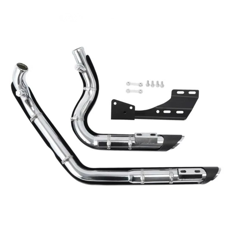Black Chrome Motorcycle V-H Dual Exhaust System Muffler Exhaust Pipe For Harley Sportster XL1200 XL883 Iron XL 1200 883 X48 V72