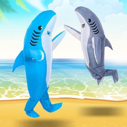 Shark Inflatable Clothing Adult Body Fun Summer Beach Mischief and Funny Role Playing, Lightweight and Breathable Design