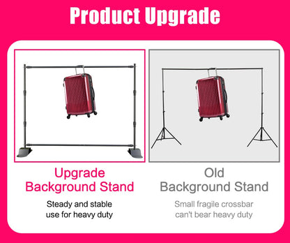 Double-Crossbar Backdrop Background Stand Frame Support System For Photography Photo Studio Video Muslin Green Screen