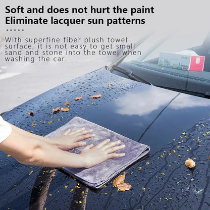 30x30/60CM Car Wash Microfiber Towel Car Cleaning Drying Cloth Hemming Car Care Cloth High-End Detailing Car Wash Towel For Auto