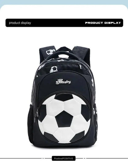 Mochila Infantil Menino Futebol Escolar Anime para Crianças Adolescentes Viagem Mochila Escolar