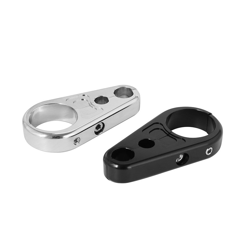 Para Harley Dyna Sportster XL Cafe Racer 1" 25mm Suporte de Guiador de Motocicleta Cabo de Embreagem Braçadeira de Freio Clipes Fixos