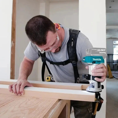 Makita DRT50 Original Aparador sem Fio Recarregável Máquina de Aparar Ferramenta de Fresagem sem Escovas para Ranhurar Madeira Máquina de Gravação