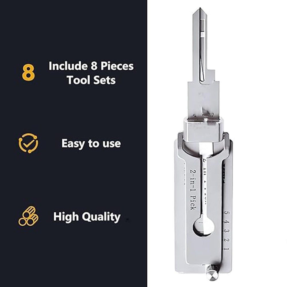 Kit de Ferramentas para Decodificador de Chave em Aço Inoxidável com Oring e Gancho para Manutenção e Reparo