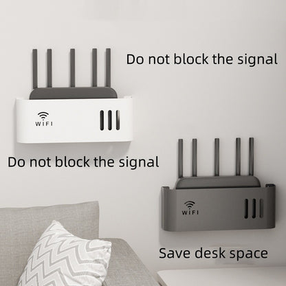Home Hanging on The Wall Router Storage Box, Wireless WIFI, TV Set-Top Box Wall Mounted Storage Rack, For Living Room, Bedroom