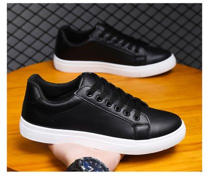 Sapatênis Masculino Mocassim Macio Confortável Casual para Homens Preto Sólido Branco Tênis Masculino Novidade 2025