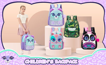 13‘’ Backpack for Girls Kindergarten Bag Sequins Kindergarten Primary School Backpack Girl School Bag