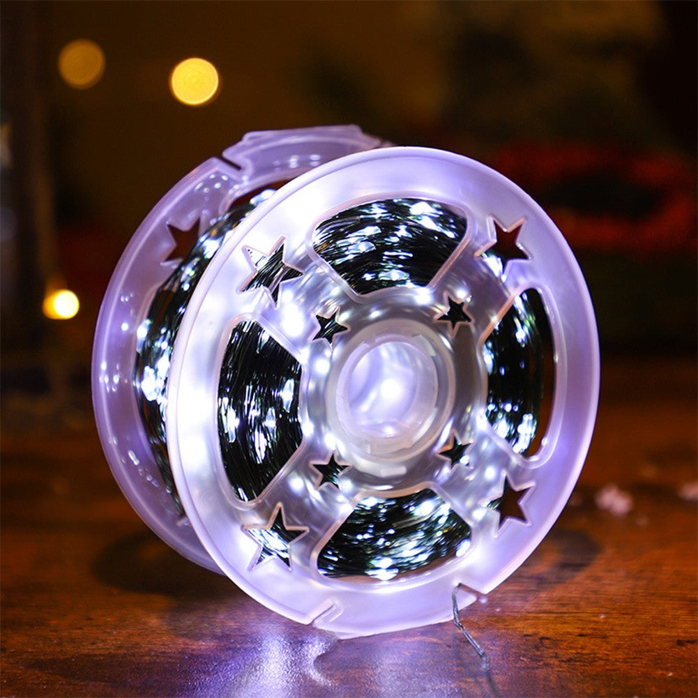 10-50M LED String Lights Fairy Green Wire Outdoor Christmas Light Tree Garland for New Year Street Home Party Wedding Decorion