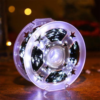 10-50M LED String Lights Fairy Green Wire Outdoor Christmas Light Tree Garland for New Year Street Home Party Wedding Decorion