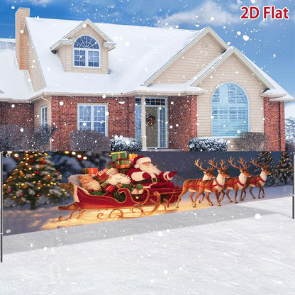 Christmas Outdoor Banner Merry Christmas Decorations For Home 2025 Outdoor Decor Xmas Navidad Noel Natal Happy New Year 2026