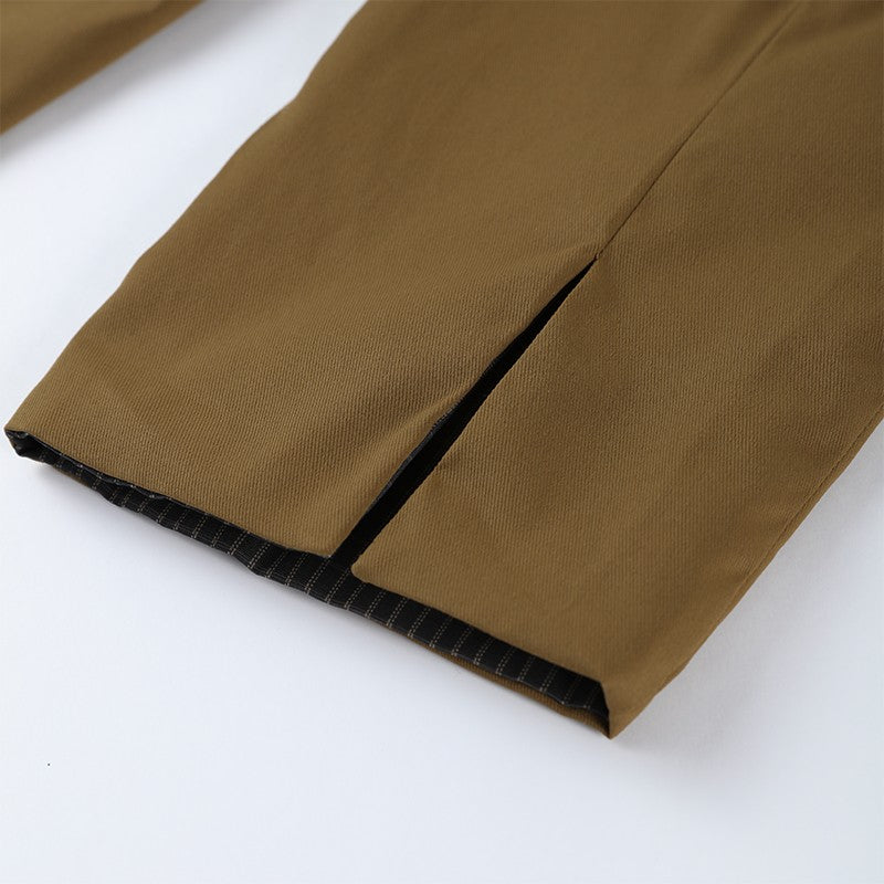 ? Fashion Double Sided Solid Jacket Women Lapel Collar Single Breasted Long Sleeve Coats 2025 Autumn New Lady Utility Outerwear