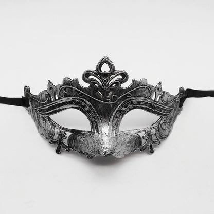 1pc Amazing Mask Antique Gold and Silver Jazz Flat Head Mask Ball Party Gathering Men and Women Cosplay Half Mask Decoration