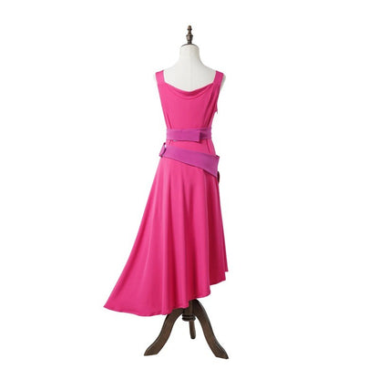 Anime Megara Hades Hercules Cosplay Costume Megara Pink Dress Strongman Jumpsuit Cape Hades Long Robe Halloween Carnival Suit